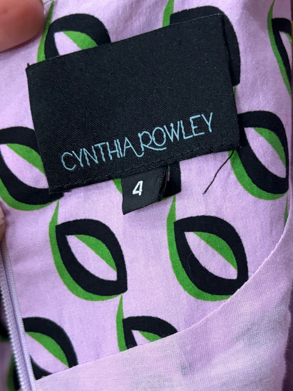 Cynthia Rowley Campbell Geometric Midi Ruffle Dress Size 4 - Picture 10 of 15